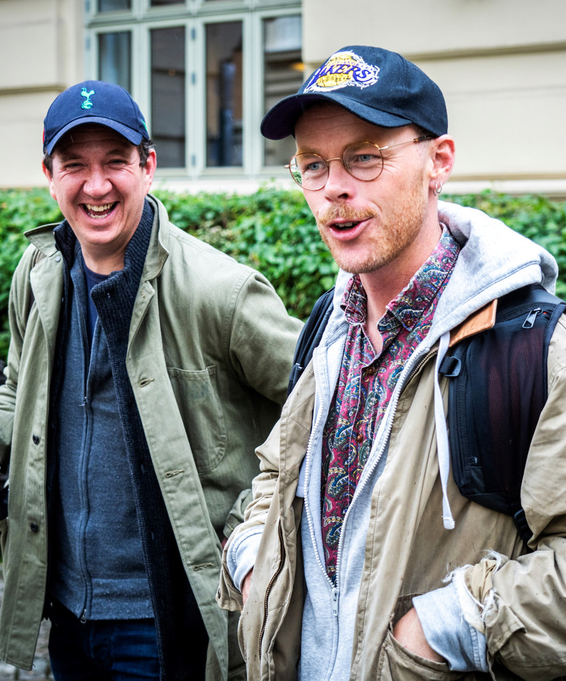 Steinar Suvatne og Jørgen Gilbrant, forfatterne av Partiet. FOTO: OLE BERG-RUSTEN / NTB