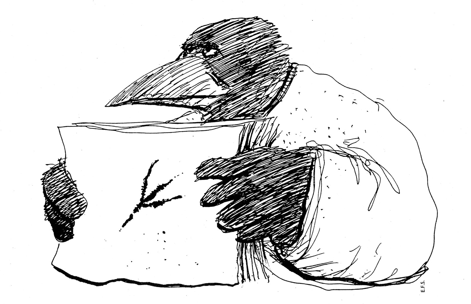 Illustrasjon: Eivind Falk / Prosa nr. 1/1995