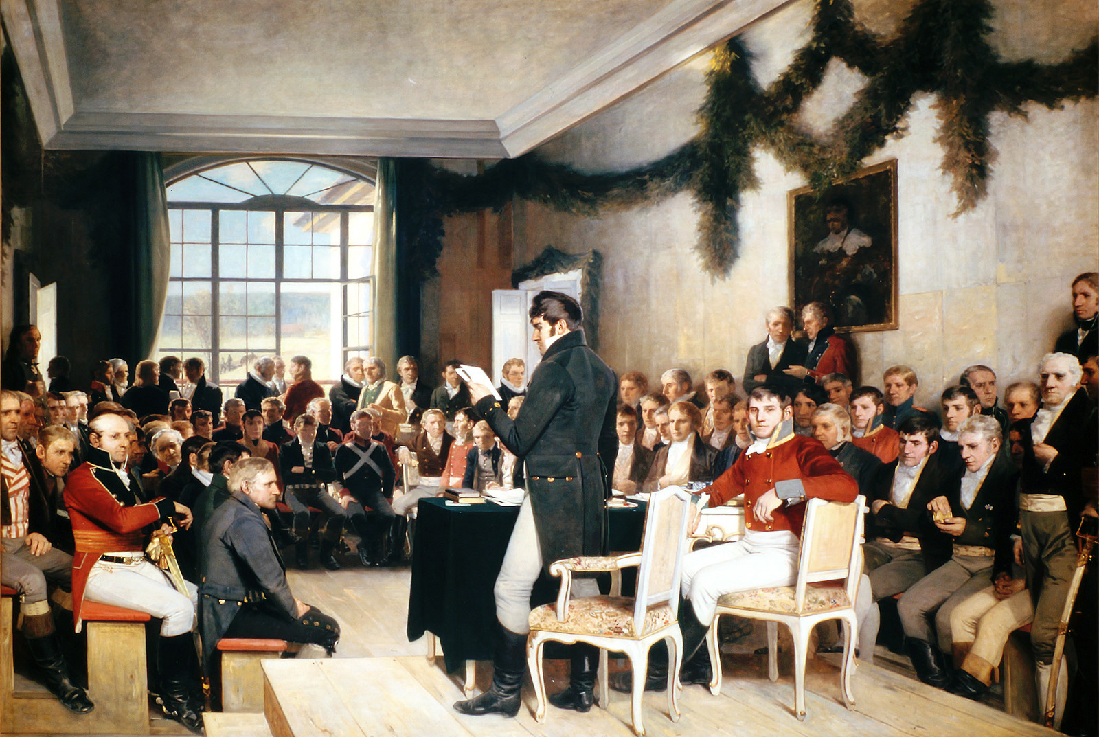 Oscar Wergeland (1885). Riksforsamlingen på Eidsvoll 1814
