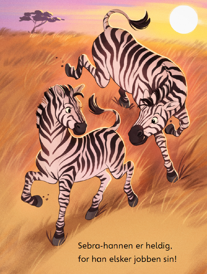 Bilde fra boka. Illustrasjon: Sandra Steffensen