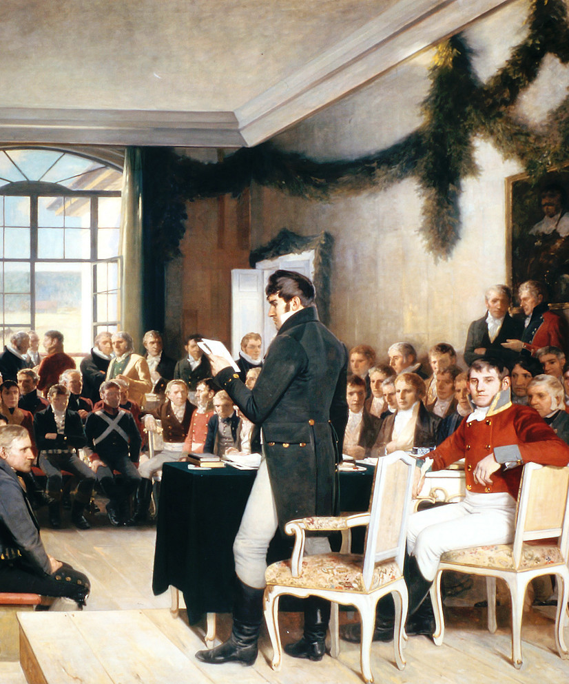Oscar Wergeland (1885). Riksforsamlingen på Eidsvoll 1814