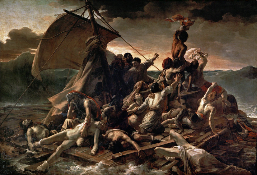 Medusas flåte (1818–1819). Louvre, Paris. Bilde fra boken.
