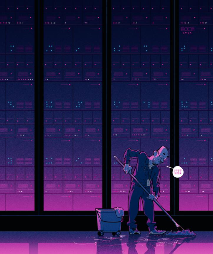 Illustrasjon av Christian Bloom.